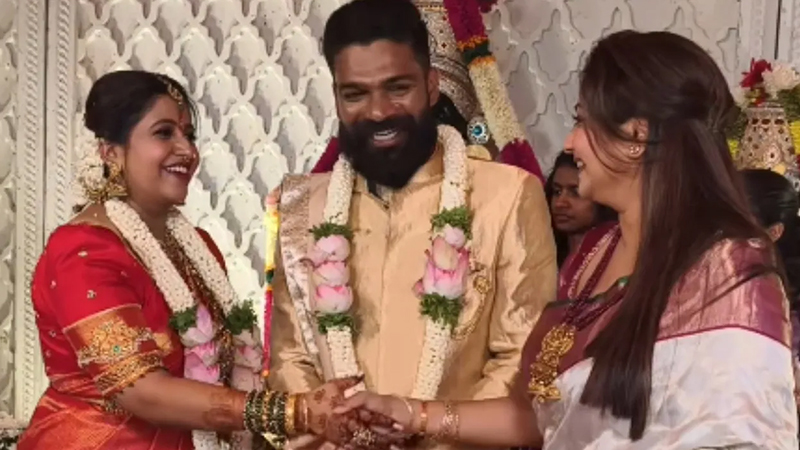 Rachita Ram at Anushree's wedding