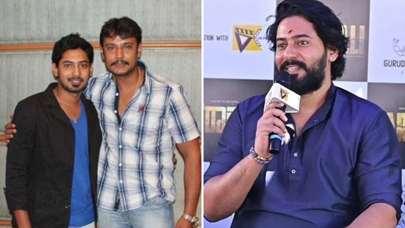 Prajwal Devaraj's emotional reaction to Darshan