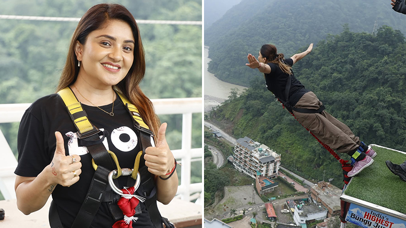 Karunya Ram's powerful message after bungee jump